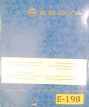 Ebosa-Ebosa Bulletin of Technique, Turning & Thread Cutting Machine Manual 1960-M31-M32-03